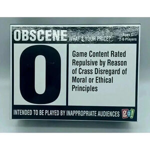 Obscene What's Your Price? Game Games Ages 21+ 2-6 Players Adult - Sealed‎